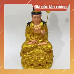Tượng Đại Thế Chí Bồ Tát Ngồi 30cm Màu Vàng COMPOSITE 840617