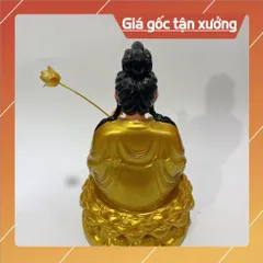Tượng Đại Thế Chí Bồ Tát Ngồi 30cm Màu Vàng COMPOSITE 840617
