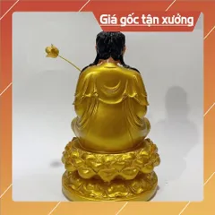 Tượng Đại Thế Chí Bồ Tát Ngồi 30cm Màu Vàng COMPOSITE 840617