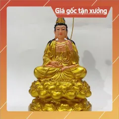 Tượng Đại Thế Chí Bồ Tát Ngồi 30cm Màu Vàng COMPOSITE 840617