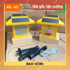 Máy Niệm Phật Năng Lượng Mặt Trời Ngôi Nhà, Có Đèn sáng ban đêm chuyên đọc tụng địa tạng 840678