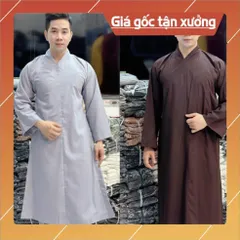 Áo Tràng Phật Tử - Vải kate cao cấp  mềm - dành cho nam và nữ đều măc được có hoả tốc 840737
