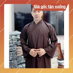 Áo Tràng Phật Tử - Vải kate cao cấp  mềm - dành cho nam và nữ đều măc được có hoả tốc 840737