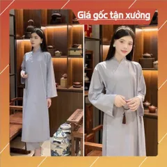 Áo Tràng Phật Tử - Vải kate cao cấp  mềm - dành cho nam và nữ đều măc được có hoả tốc 840737