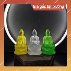 Tượng Quán Âm Bồ Tát Mini 7cm Trong Suốt Chất Liệu Poly Composite. Tượng Quán Âm nhỏ