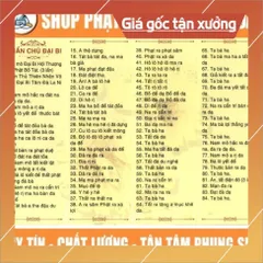 TO53 tờ chú Chú Dược Sư- Chú Đại Bi 2 mặt ép plastic siêu đẹp 840772