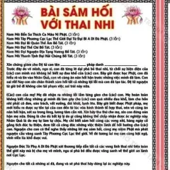 TO92 - Tờ Sám Hối Với Thai Nhi, IN 2 MẶT, ÉP PLASTICS NHIỀU CỠ cực đẹp 840800