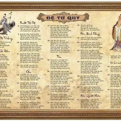 TRANH ĐỆ TỬ QUY - PHÉP TẮC CỦA CON CON NGƯỜI - RẤT HAY KHỔ A3  - 30CM X 42CM GIẤY CỨNG CỰC ĐẸP 840813