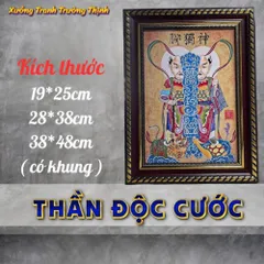 Khung Tranh THẦN ĐỘC CƯỚC - có khung  có hoả tốc 3 CỠ 840815