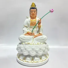 Bộ Tây Phương Tam Thánh Trắng Vẽ Ngồi 30cm COMPOSITE 840840