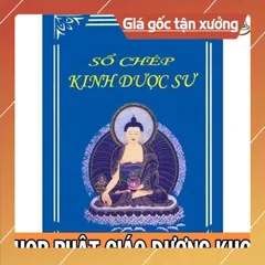 Combo 4 quyển VỞ CHÉP  kinh chữ in nét mờ_Địa tạng bổn nguyện+Kinh dược sư+Kinh Sám hối+Chú đại bi