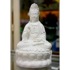 Tượng ngài Quan Thế Âm Bồ Tát ngồi cao 15cm-Nhiều mẫu NHIỀU MÀU 840860