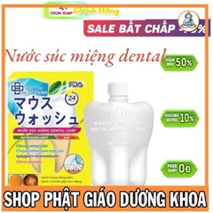 NƯỚC SÚC MIỆNG DENTALCARE, Bột trắng răng dental Kem đánh răng dental [Cam Kết Chính Hãng] 840856