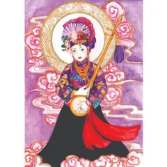 Khung Tranh CÔ CHÍN ( tứ phủ ) - có khung  có hoả tốc 3 CỠ 840872