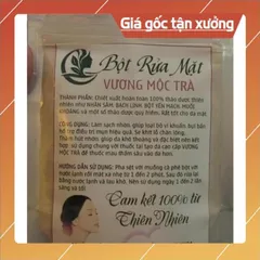 Bột rửa mặt thảo dược VƯƠNG MỘC TRÀ bịch 100gr nhanh bong, sạch da 840866