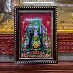 Khung Tranh CHÚA SƠN TRANG - Tứ phủ ( có khung ) KT 19*25cm, 28*38cm, 38*48cm  có hoả tốc 3 CỠ 840885