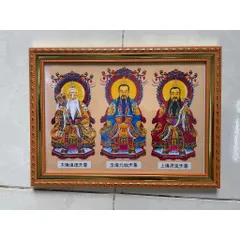 KHUNG TRANH THỜ CÚNG TRẠNG TRÌNH NGUYỄN BỈNH KHIÊM, CHA NGỌC HOÀNG THƯỢNG ĐẾ, CHA TRƯƠNG BỬU DIỆP NHIỀU SIZE ĐẸP 840900
