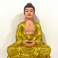 TƯỢNG Tây Phương Tam Thánh Ngồi 50cm Vàng COMPOSITE 840890