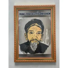 KHUNG TRANH THỜ CÚNG TRẠNG TRÌNH NGUYỄN BỈNH KHIÊM, CHA NGỌC HOÀNG THƯỢNG ĐẾ, CHA TRƯƠNG BỬU DIỆP NHIỀU SIZE ĐẸP 840900