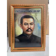 KHUNG TRANH THỜ CÚNG TRẠNG TRÌNH NGUYỄN BỈNH KHIÊM, CHA NGỌC HOÀNG THƯỢNG ĐẾ, CHA TRƯƠNG BỬU DIỆP NHIỀU SIZE ĐẸP 840900