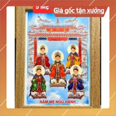 Tranh 5 MẸ NGŨ HÀNH size 25cmx  35cm 840913
