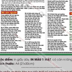 Tờ Bài Sám Hối Nên Đọc Trước Khi Ngủ KÍCH THƯỚC A4 bằng giấy, IN 1 MẶT, có cán ni lông, hình in sắc nét