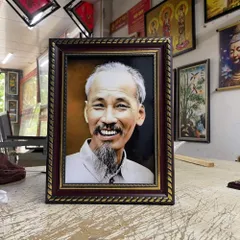 Khung Ảnh chân dung HỒ CHÍ MINH - Có khung  có hoả tốc 3 CỠ 840915