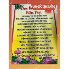 GIEO DUYÊN TRANH CUỘN  PHẬT GIÁO THỜ HOẶC TRANG TRÍ 40CM X 60CM - MẪU NGẪU NHIÊN - 9K PHÍ SÀN 840917