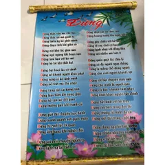 GIEO DUYÊN TRANH CUỘN  PHẬT GIÁO THỜ HOẶC TRANG TRÍ 40CM X 60CM - MẪU NGẪU NHIÊN - 9K PHÍ SÀN 840917
