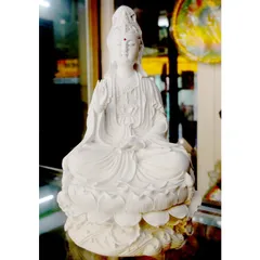 Tượng ngài Quan Thế Âm Bồ Tát ngồi cao 30cm-nhiều mẫu 840919