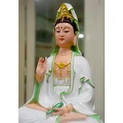Tượng ngài Quan Thế Âm Bồ Tát ngồi cao 30cm-nhiều mẫu 840919