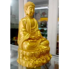 Tượng Đức Phật A Di Đà ngồi cao 30cm composite nhiều màu 840930