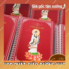 Vở Chép Tay Chú Đại Bi A4  có in chữ mờ có và hình Bồ Tát Quán Âm 840934