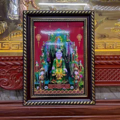 Khung Bộ tranh thờ Tứ Phủ - có khung  có hoả tốc 3 CỠ 840948