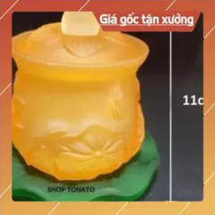 CHUNG NẮP SEN LƯU LY VÀNG CAO 8CM,10CM,11CM DƯƠNG KHOA SHOP 840951