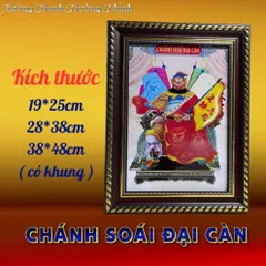 Khung Tranh CHÁNH SOÁI ĐẠI CÀN - có khung  có hoả tốc 3 CỠ 840955