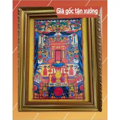 Khung Tranh 5 Ông Phật Xiêm mẫu xưa cổ+ khung 840974