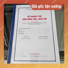 Mẫu sổ S2A CAO CẤP - Sổ Doanh thu bán hàng hóa, ĐÓNG LÒ XO + In giấy DOUBLE A4 80gs - Mẫu chuẩn 2026