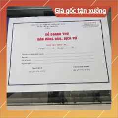 Mẫu sổ S2A CAO CẤP - Sổ Doanh thu bán hàng hóa, ĐÓNG LÒ XO + In giấy DOUBLE A4 80gs - Mẫu chuẩn 2026