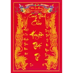 Tranh Cửu Huyền Thất Tổ - KT 20*30 , 30*40cm ( có Khung )  cực đẹp 840981