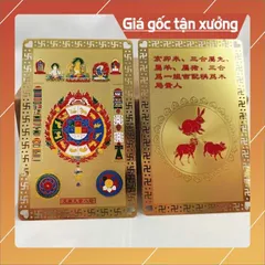 Kim bài mạ vàng  tam hợp quý nhân 2026 -  tam tai 2026  bỏ ví, trang trí điện thoại , làm quà tặng 840984
