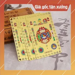 Kim bài mạ vàng  tam hợp quý nhân 2026 -  tam tai 2026  bỏ ví, trang trí điện thoại , làm quà tặng 840984