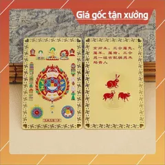 Kim bài mạ vàng  tam hợp quý nhân 2026 -  tam tai 2026  bỏ ví, trang trí điện thoại , làm quà tặng 840984