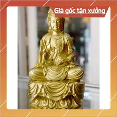 Tượng ngài Quan Thế Âm Bồ Tát ngồi tòa cao 18cm-Nhiều mẫu 841002