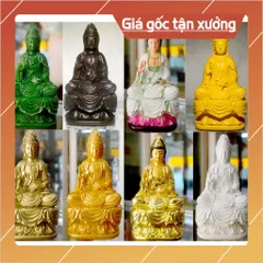 Tượng ngài Quan Thế Âm Bồ Tát ngồi tòa cao 18cm-Nhiều mẫu 841002