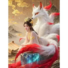 Khung  Tranh HỒ TIÊN - HỒ LY Tiên treo tường hoặc thờ cúng 841000