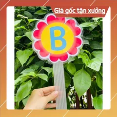 Thẻ hoa cán nhựa làm chữ theo yêu cầu có hoả tốc
