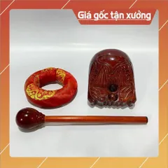 Mõn Nâu Tụng Kinh Niệm Phật Việt Nam Tiếng Ấm Vang  Tặng Dùi Và Tấm Đệm Lót có 3 size 841045