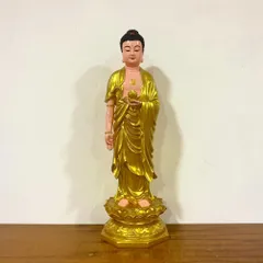Tôn Tượng Phật A Di Đà Đứng 70cm Màu Vàng Nhựa Composite vàng nhủ 841092