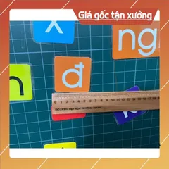 Set chữ cái nam châm ép plastic gắn bảng tiếng việt ĐẸP 841133